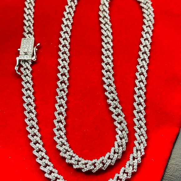 20 inch 5.9mm solid 925 silver monaco chain